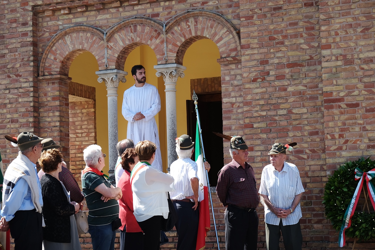 Un momento dello spettacolo teatrale sulla strage di Ospitaletto (agosto 2016). Foto di Fausto Corsini