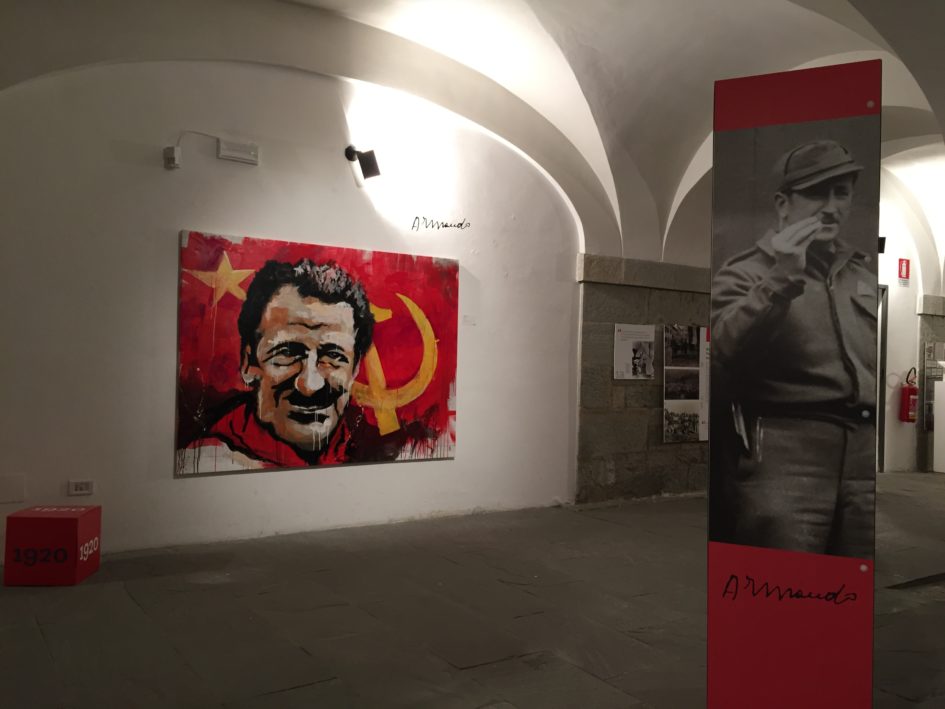 Opera d'arte realizzata da Franco Ori in occasione della mostra Mario Ricci "Armando" dal mito alla storia, allestita presso la Galleria dei sotterranei del Palazzo ducale di Pavullo nel Frignano dal 18 aprile al 2 giugno 2019 - con Armando nel cuore