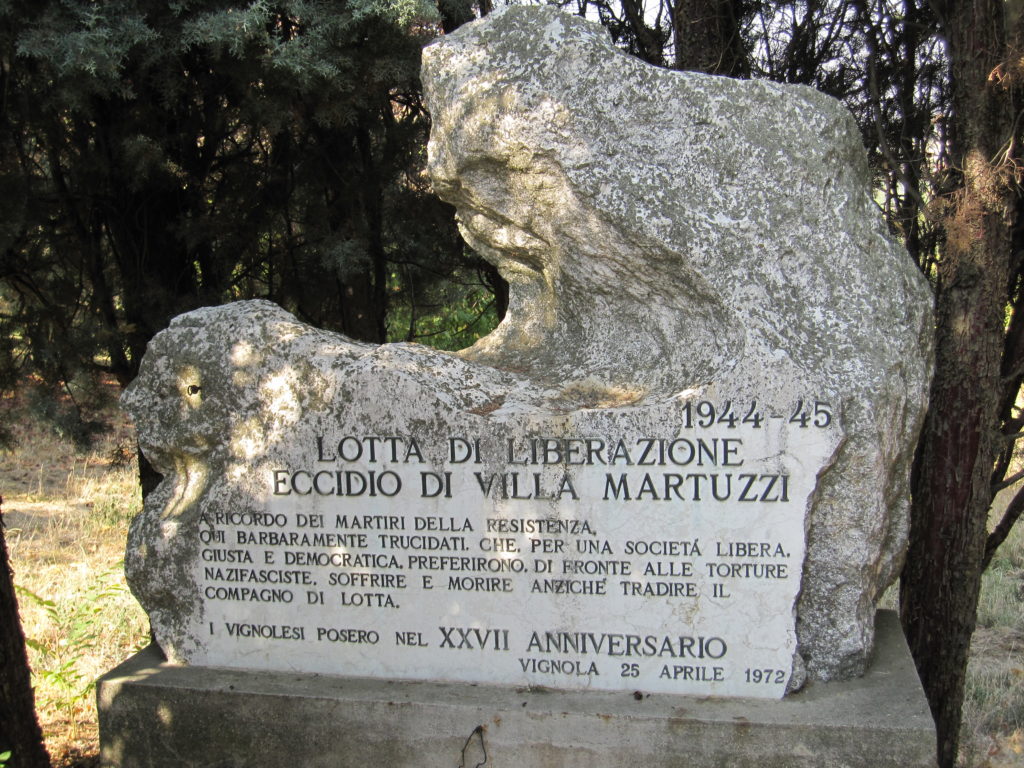 Dalla Resistenza alla Costituzione. Il monumento che ricorda la strage di villa Martuzzi.