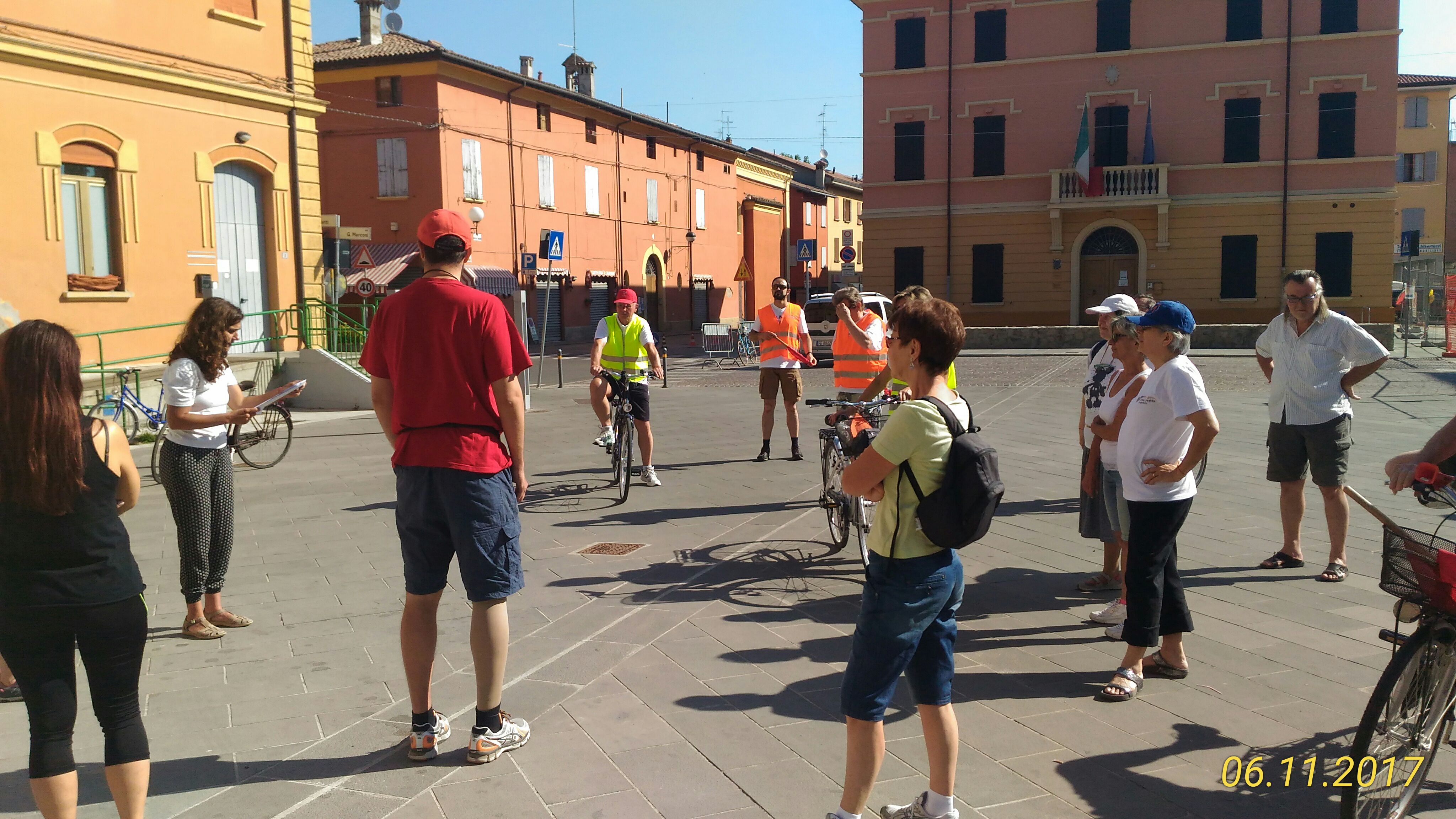 La prima tappa della pedalata sulla storia della Resistenza e delle guerre mondiali a Crespellano.