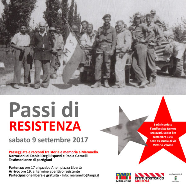 Passi di Resistenza. Passeggiata in 7 tappe fra storia e memoria nel centro di Maranello