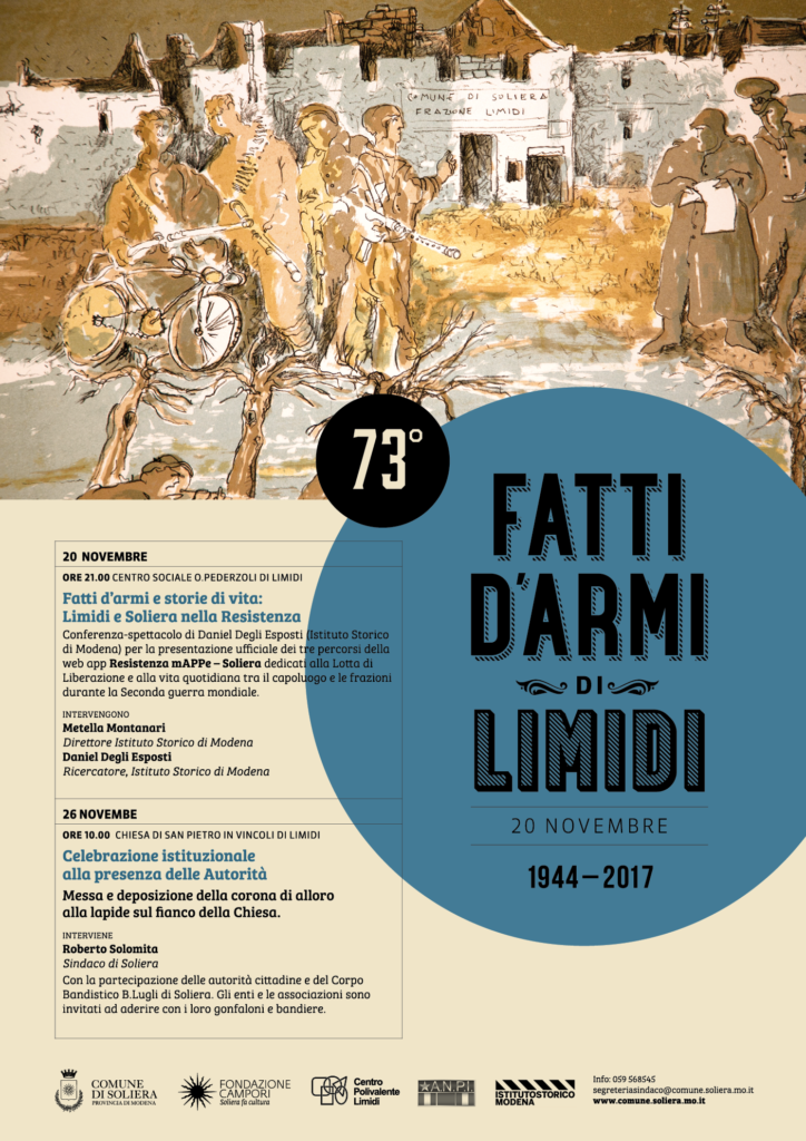 Resistenza mAPPe Soliera: il programma che commemora i Fatti d'armi di Limidi