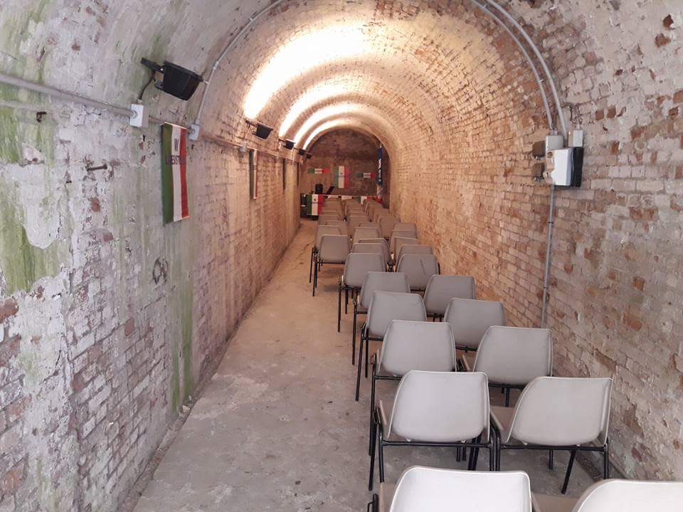 L'interno del rifugio antiaereo Mario Anderlini