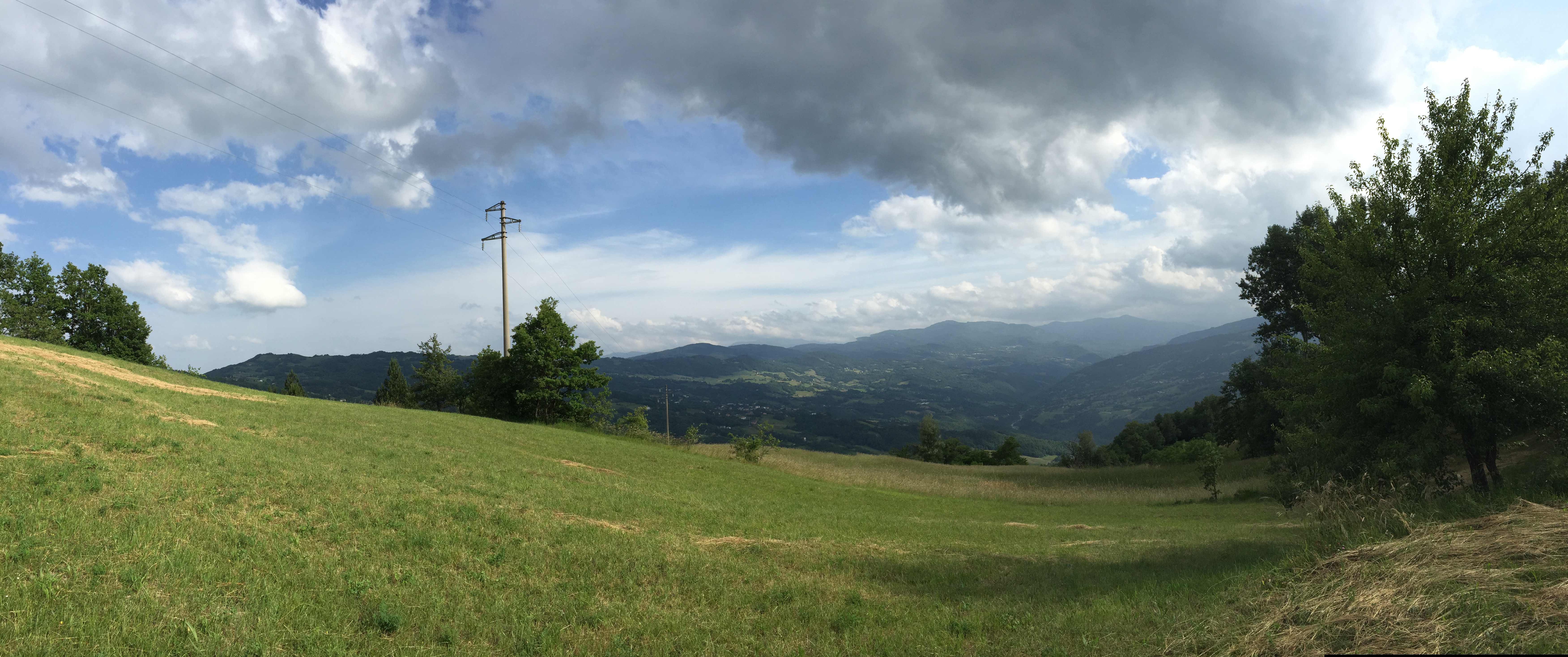 Mario Allegretti. Panorama dalla cima del monte Santa Giulia.