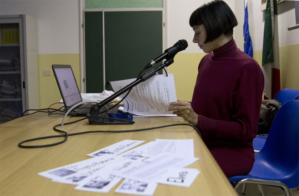 Durante il laboratorio didattico Nei loro panni sulla legge Merlin