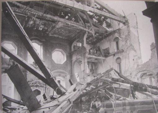 Storia del basket in Italia: la sinagoga di Livorno dopo i bombardamenti della Seconda guerra mondiale