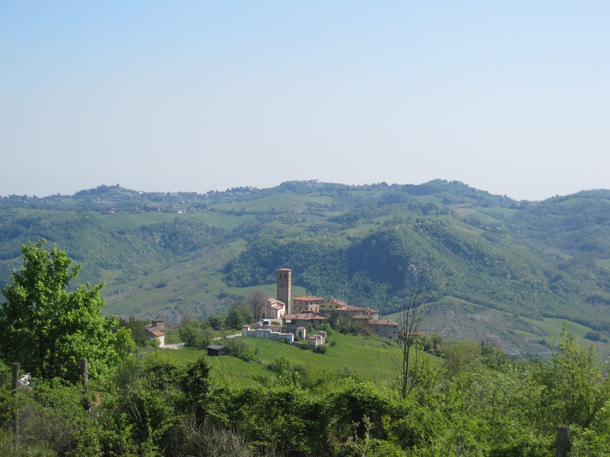 Festà vista dall'altura della località Codicello - battaglia di Benedello