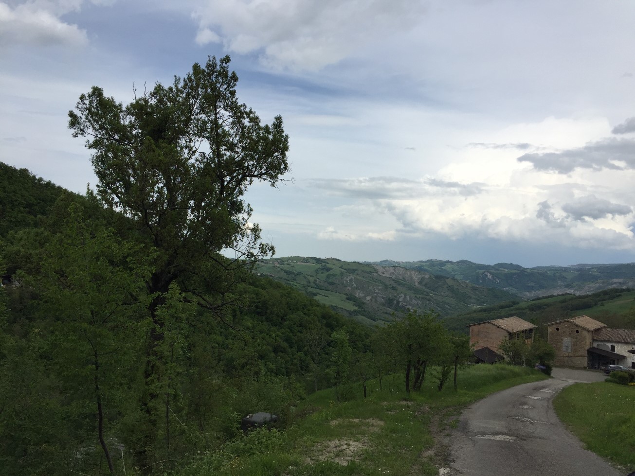 Panorama della valle del Panaro dalla zona di Benedello - battaglia di Benedello
