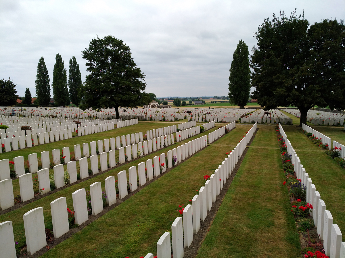 Cimitero di Tyne Cot - Viaggio in Belgio Prima guerra mondiale