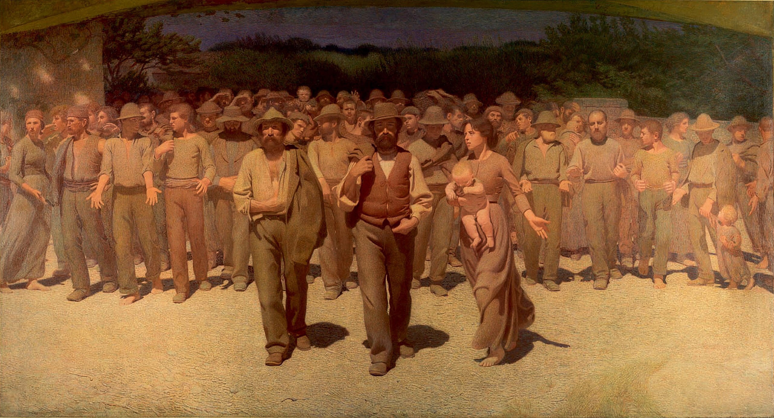 Il dipinto “Il Quarto Stato”, realizzato nel 1901 dal pittore Giuseppe Pellizza Da Volpedo, rappresenta i lavoratori più umili, tormentati dallo sfruttamento e dai problemi della povertà