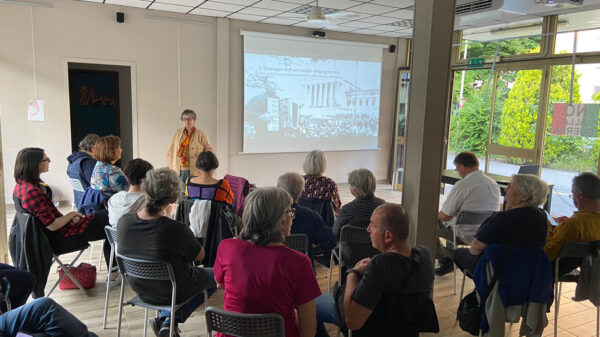 Una serata del ciclo di incontri di storia contemporanea a Nonantola