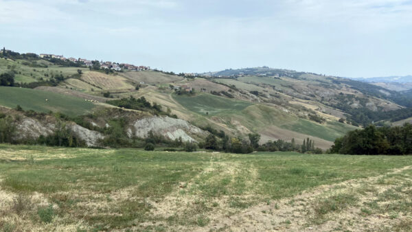 Panorama delle colline intorno a Monteorsello