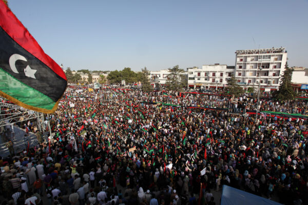 Storia della Libia. Manifestazioni a Bayda nel luglio 2011. Foto via Wikimedia Commons